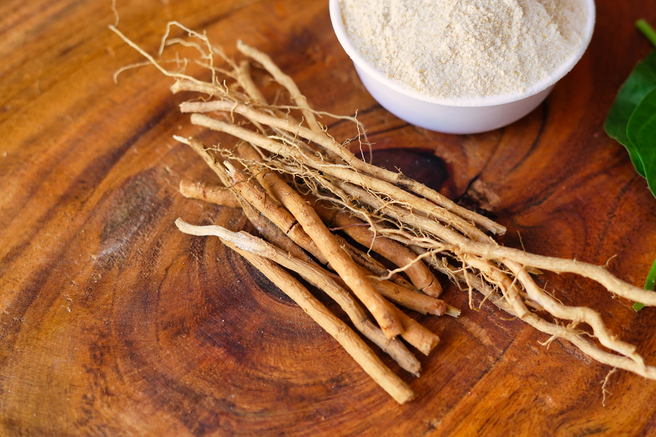 Rötter av Ashwagandha